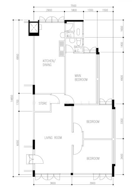232 Ang Mo Kio Avenue 3, 232 Ang Mo Kio Avenue 3, 3 Bedrooms, 990 sqft, HDB Flat For Sale, by Dylan Lee, 500060870 - PropertyGuru.com.sg