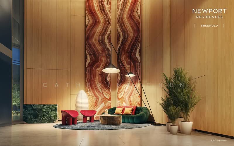 Newport Residences Apartment For Sale at S$ 1,365,000 | PropertyGuru Singapore - Lobby