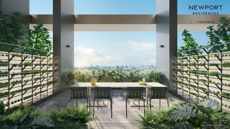 Newport Residences Apartment For Sale at S$ 1,365,000 | PropertyGuru Singapore - Balcony