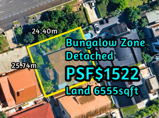 ⭐FRANKEL DETACHED FOR REBUILD⭐BUNGALOW ZONE⭐ Detached House For Sale at S$ 9,980,000 | PropertyGuru Singapore