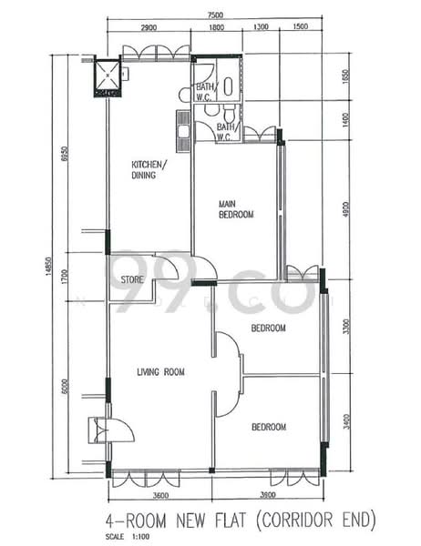 706 Hougang Avenue 2, 706 Hougang Avenue 2, Room Rental, 100 sqft, HDB Flat For Rent, by Nicole Chai, 500061321 - PropertyGuru.com.sg