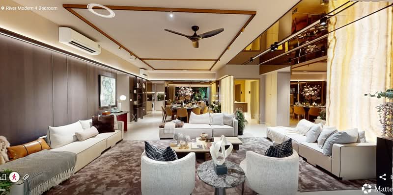 River Modern Condominium For Sale at S$ 5,995,000 | PropertyGuru Singapore - Living Room