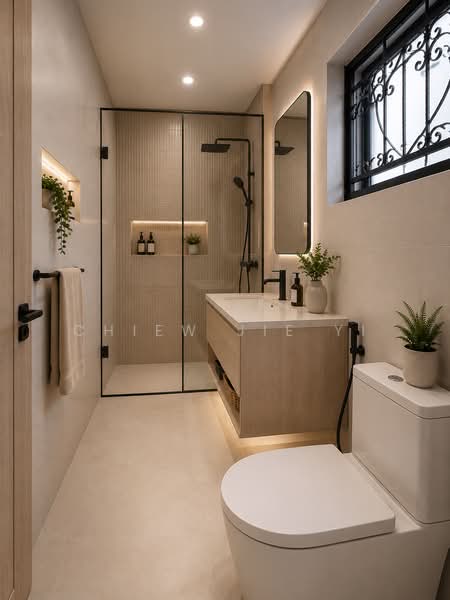635 Choa Chu Kang North 6, 635 Choa Chu Kang North 6, 4 Bedrooms, 1,528 sqft, HDB Flat For Sale, by Chiew Jie Yi, 500061385 - ID - Master Bathroom - PropertyGuru.com.sg