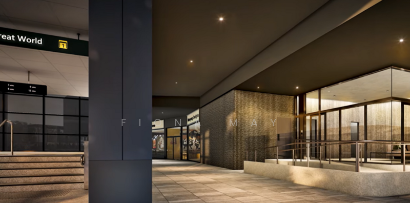 River Modern Condominium For Sale at S$ 2,570,000 | PropertyGuru Singapore - walkway to Great World MRT