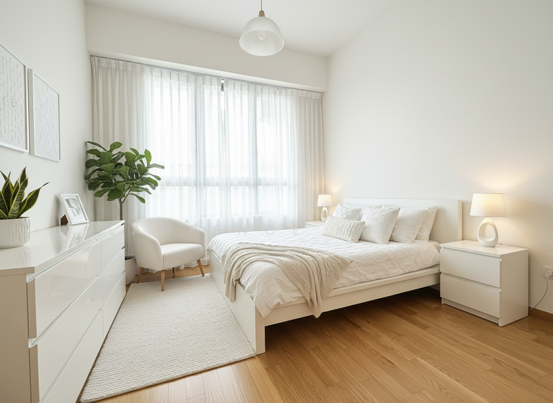 The Tre Ver Condominium For Sale at S$ 1,481,888 | PropertyGuru Singapore - Bedroom (Artistic Impression)