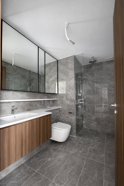 Lentor Modern, 3 Lentor Central, 2 Bedrooms, 678 sqft, Condominium For Rent, by Shan Tsing, 500061690 - Bathroom - PropertyGuru.com.sg