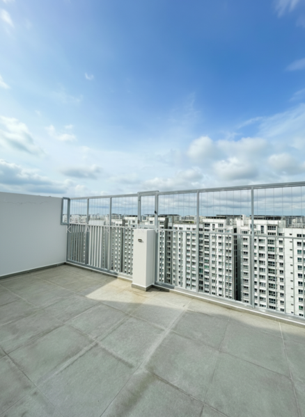 Twin Waterfalls Executive Condominium For Sale at S$ 2,200,000 | PropertyGuru Singapore - Partially enclosed roof terrace