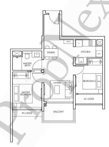 AMO Residence, 21 Ang Mo Kio Rise, 2 Bedrooms, 678 sqft, Condominium For Rent, by Sally Ong, 500061736 - PropertyGuru.com.sg