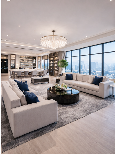 The Ritz-Carlton Residences Condominium For Sale at S$ 32,800,000 | PropertyGuru Singapore - Living Room