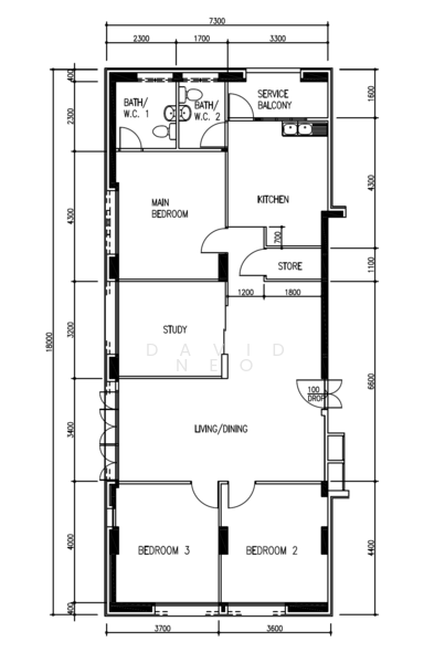 5rm HDB beside Yew Tee MRT, , 3 Bedrooms, 1,345 sqft, HDB Flat For Sale, by David Neo, 500061942 - PropertyGuru.com.sg