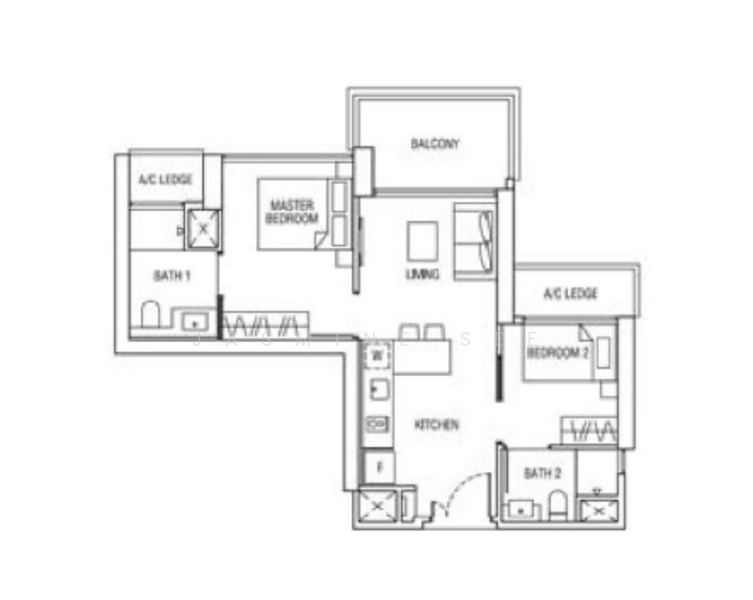 Alex Residences, 28 Alexandra View, 2 Bedrooms, 657 sqft, Apartment For Rent, by Jasmine See, 500061949 - PropertyGuru.com.sg