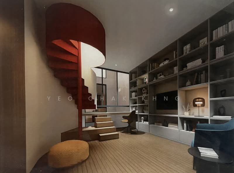 ⭐️⭐️Landed7772@ D20 Sembawang Hills Brand New inter Terraced House For Sale at S$ 6,400,000 | PropertyGuru Singapore - Living Room