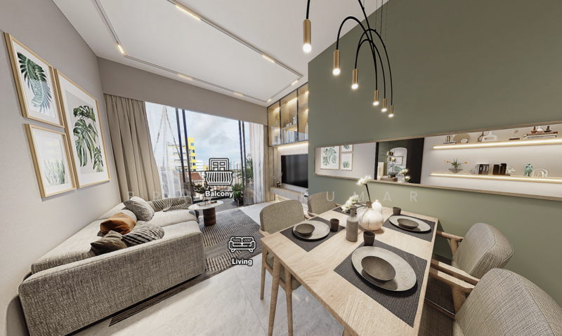 Gems Ville Condominium For Sale at S$ 1,598,000 | PropertyGuru Singapore - Living Room