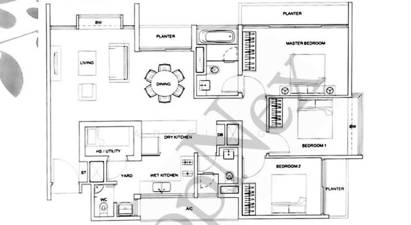 Botannia, 27 West Coast Park, 3 Bedrooms, 1,270 sqft, Condominium For Rent, by Adiel Ng, 500062175 - PropertyGuru.com.sg