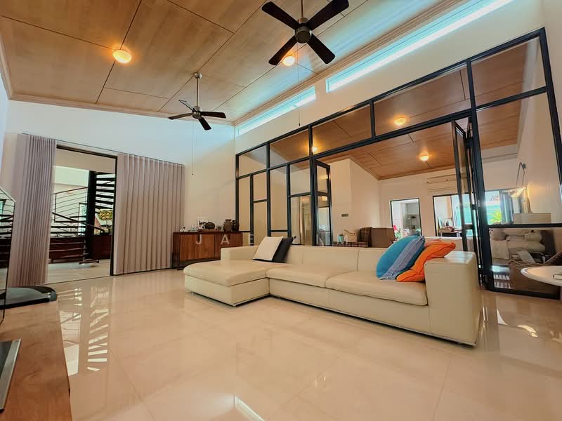 Tanah Merah Green Terraced House For Sale at S$ 8,300,000 | PropertyGuru Singapore - Living Room
