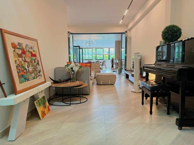 Tanah Merah Green Terraced House For Sale at S$ 8,300,000 | PropertyGuru Singapore - Living Room