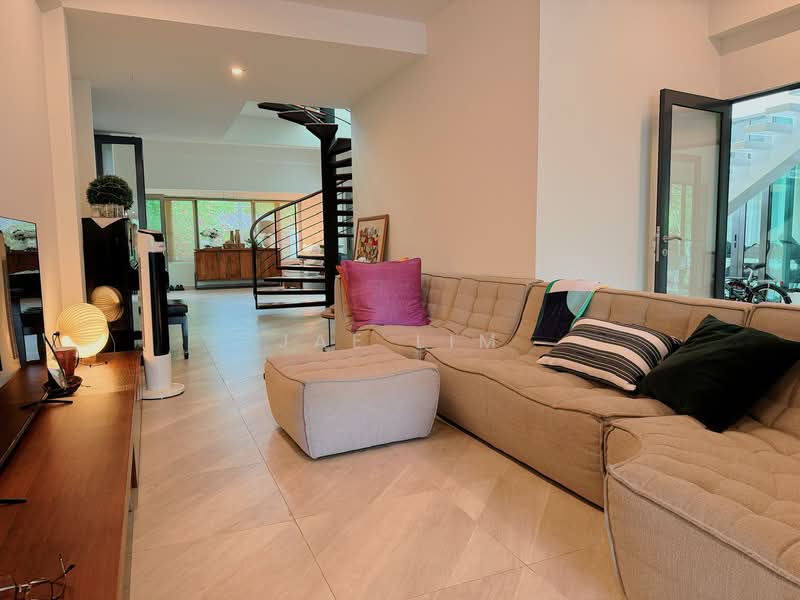 Tanah Merah Green Terraced House For Sale at S$ 8,300,000 | PropertyGuru Singapore - Living Room