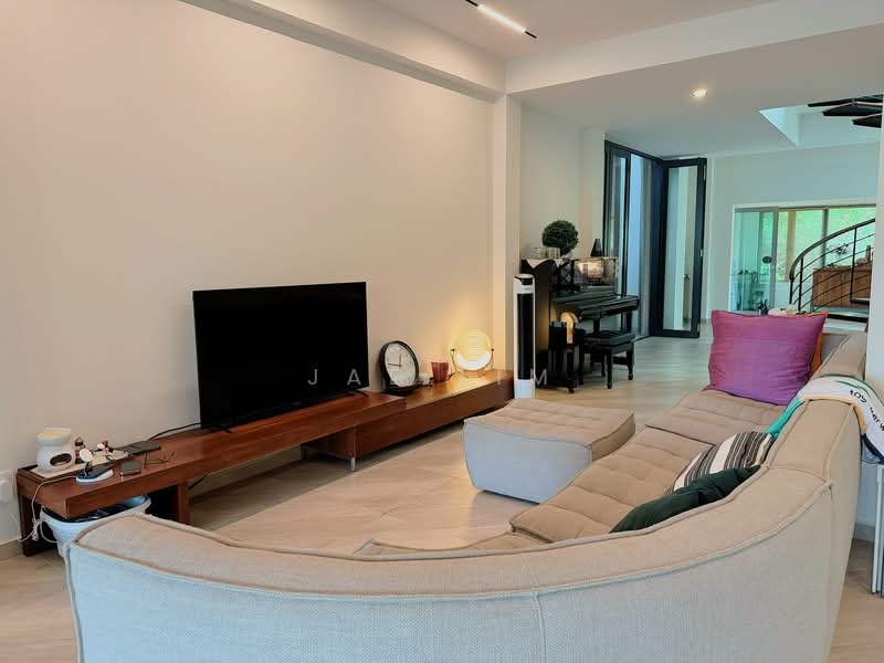 Tanah Merah Green Terraced House For Sale at S$ 8,300,000 | PropertyGuru Singapore - Living Room