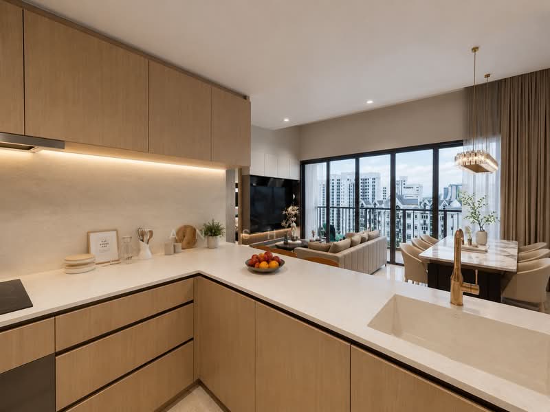 Newly Renovated Brand New Freehold Unit Selling Cheap in D15!, East Coast / Marine Parade, 4 Bedrooms, 1,389 sqft, Condominium For Sale, by Tan Shi Kai, 500062396 - Dry Kitchen - PropertyGuru.com.sg