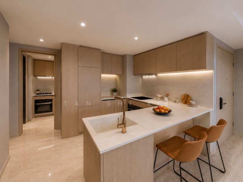 Newly Renovated Brand New Freehold Unit Selling Cheap in D15!, East Coast / Marine Parade, 4 Bedrooms, 1,389 sqft, Condominium For Sale, by Tan Shi Kai, 500062396 - Dry Kitchen - PropertyGuru.com.sg