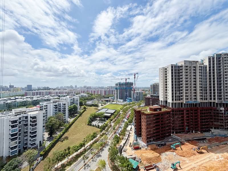 Lentor Modern, 7 Lentor Central, 2 Bedrooms, 732 sqft, Condominium For Rent, by Terence Chua Kai Lun, 500062623 - Balcony view - PropertyGuru.com.sg