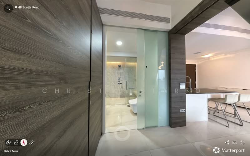 The Scotts Tower, 38 Scotts Road, 1 Bedroom, 646 sqft, Condominium For Rent, by Christ Lestario, 500062814 - Bathroom - PropertyGuru.com.sg