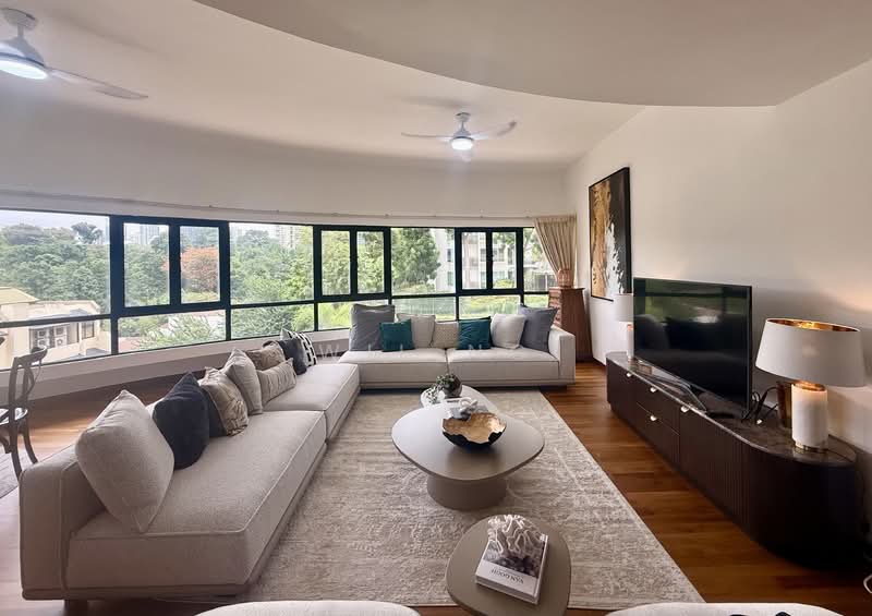 The Draycott Condominium For Sale at S$ 5,995,000 | PropertyGuru Singapore - Living Room