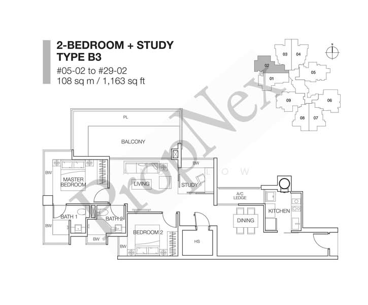 Cityscape at Farrer Park, 101 Mergui Road, 2 Bedrooms, 1,163 sqft, Condominium For Rent, by Landy Low, 500062868 - PropertyGuru.com.sg