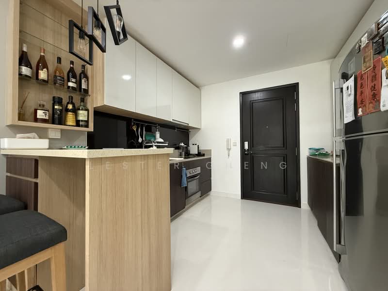 E Maisons (The Maisons), 28 Braddell Road, 1 Bedroom, 571 sqft, Apartment For Rent, by Lester Cheng, 500062973 - Kitchen - PropertyGuru.com.sg