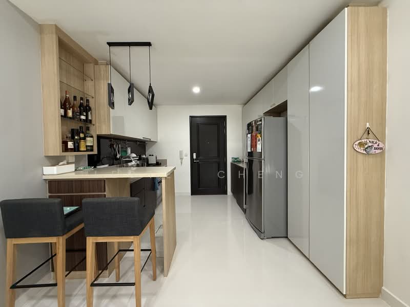 E Maisons (The Maisons), 28 Braddell Road, 1 Bedroom, 571 sqft, Apartment For Rent, by Lester Cheng, 500062973 - Kitchen - PropertyGuru.com.sg