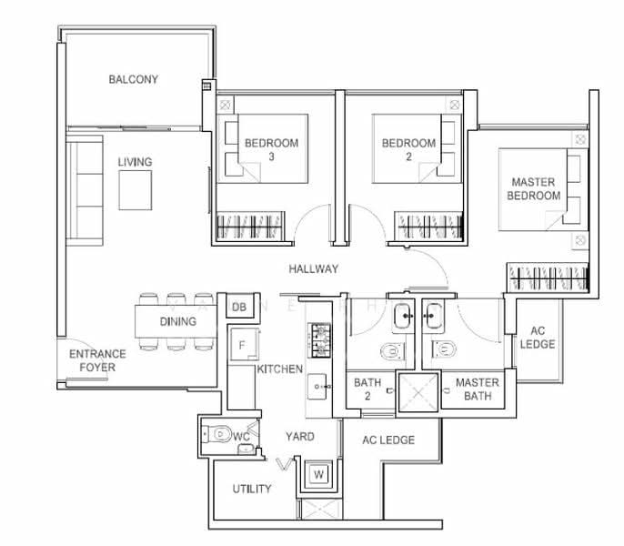 Rivercove Residences EC, 20 Anchorvale Ln, 3 Bedrooms, 958 sqft, Condominium For Rent, by Vaune Phan, 500063027 - PropertyGuru.com.sg