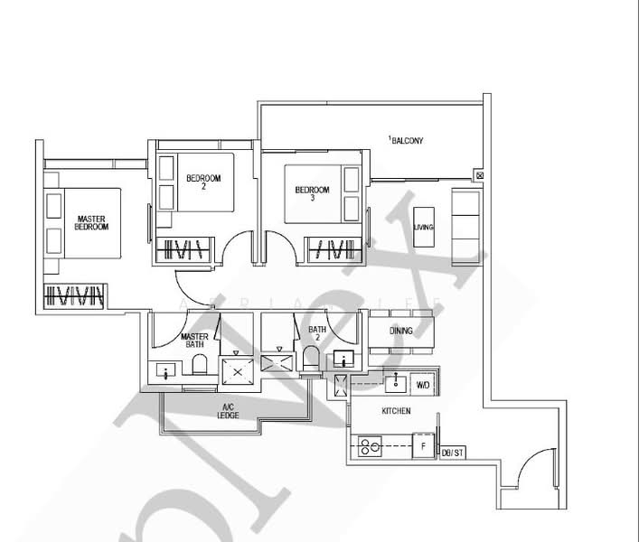 Kent Ridge Hill Residences, 64A South Buona Vista Road, 3 Bedrooms, 947 sqft, Condominium For Rent, by Adrian Lee, 500063238 - PropertyGuru.com.sg