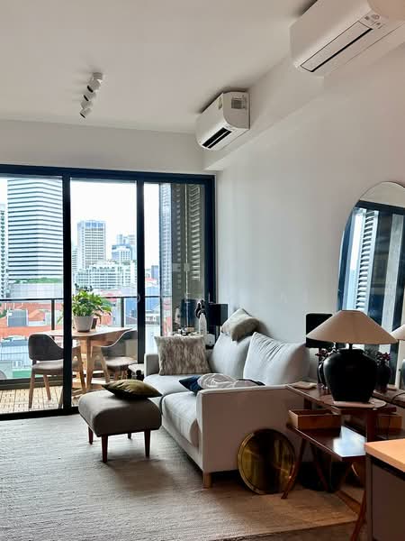 The M, 36 Middle Road, 2 Bedrooms, 592 sqft, Condominium For Rent, by Lionel Mai, 500063411 - Living Room - PropertyGuru.com.sg