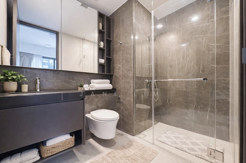 Parc Clematis, 8F Jalan Lempeng, 2 Bedrooms, 710 sqft, Condominium For Rent, by Jane Lim, 500063497 - Master Bathroom - PropertyGuru.com.sg