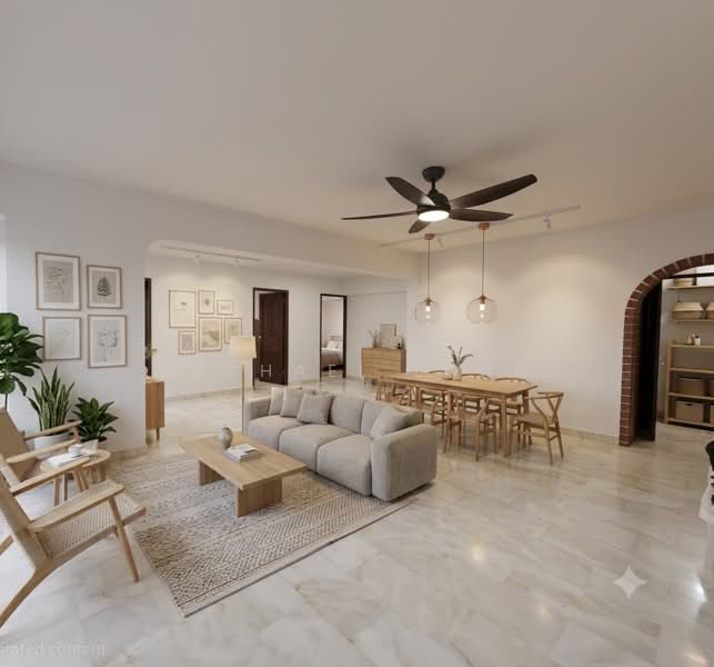 54 Kent Road, 54 Kent Road, 3 Bedrooms, 1,367 sqft, HDB Flat For Sale, by Michael Long, 500063609 - Living Room - PropertyGuru.com.sg
