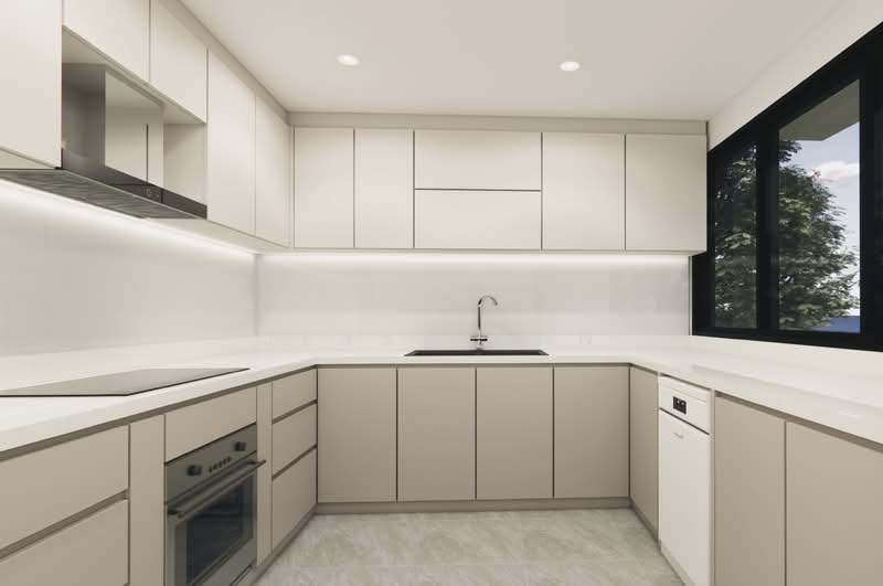 Brand New 3.5+M Storey Terrace @ Jalan Tua Kong Terraced House For Sale at S$ 7,280,000 | PropertyGuru Singapore - Kitchen