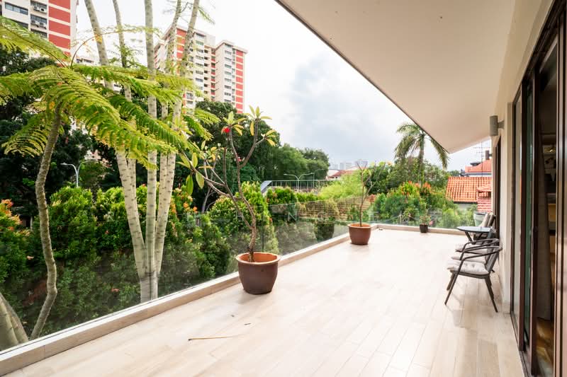 Just Listed – Fully Renovated 2.5 Storey Detached with Pool | 6,572 sqft Built-Up Detached House For Sale at S$ 11,800,000 | PropertyGuru Singapore - Balcony