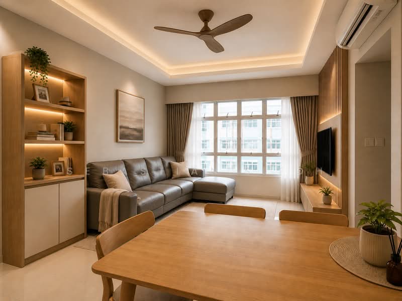 317C Yishun Greenwalk, 317C Yishun Avenue 9, 3 Bedrooms, 990 sqft, HDB Flat For Sale, by Sebastian Sitoh, 500064615 - Living Room - PropertyGuru.com.sg