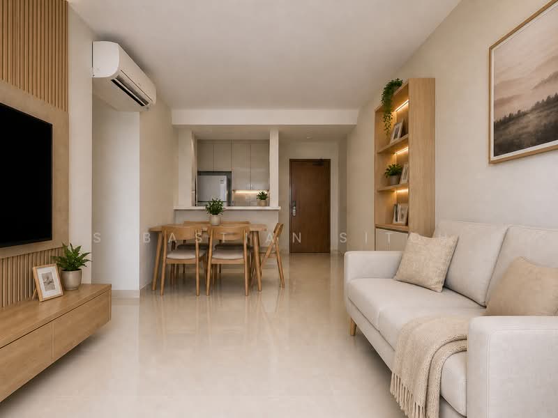 317C Yishun Greenwalk, 317C Yishun Avenue 9, 3 Bedrooms, 990 sqft, HDB Flat For Sale, by Sebastian Sitoh, 500064615 - Living Room - PropertyGuru.com.sg