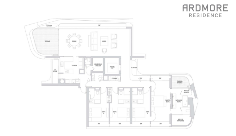 Ardmore Residence, , 4 Bedrooms, 3,186 sqft, Condominium For Rent, by Davis Ng, 500064962 - PropertyGuru.com.sg