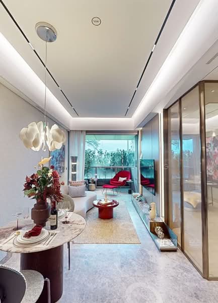 W Residences Marina View - Singapore Condominium For Sale at S$ 1,879,999 | PropertyGuru Singapore - Living Room