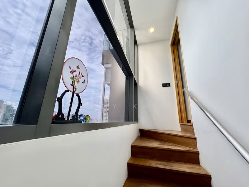 The Viridian Condominium For Sale at S$ 1,480,000 | PropertyGuru Singapore - Stairs to Level 2