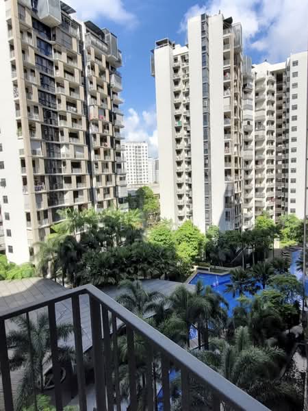 River Isles Condominium For Sale at S$ 1,750,000 | PropertyGuru Singapore - Pool View From Master Bedroom Balcony