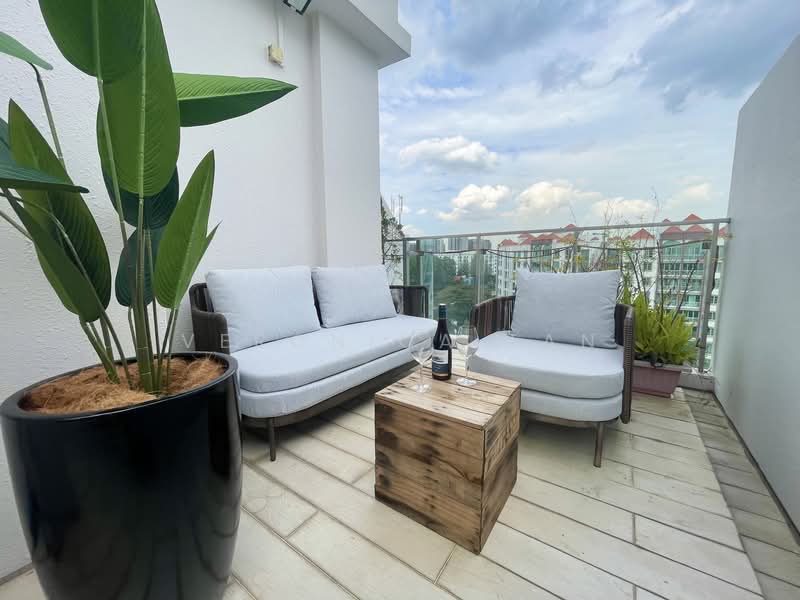 High Floor Riverside Condo in the East! Near 2 MRTs, PLQ Mall, Schools & Eateries! Condominium For Sale at S$ 1,388,000 | PropertyGuru Singapore - Balcony