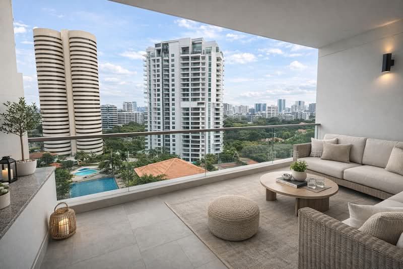 Draycott Eight Condominium For Sale at S$ 6,320,520 | PropertyGuru Singapore - Balcony