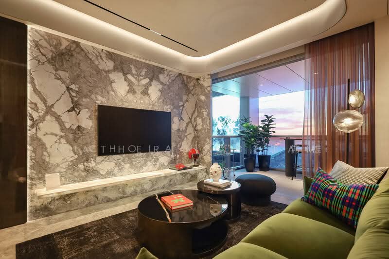 W Residences Marina View - Singapore Condominium For Sale at S$ 11,360,000 | PropertyGuru Singapore - Living Room