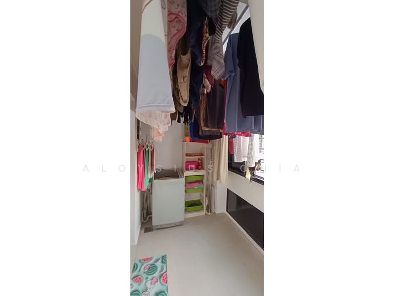 spacious laundry yard