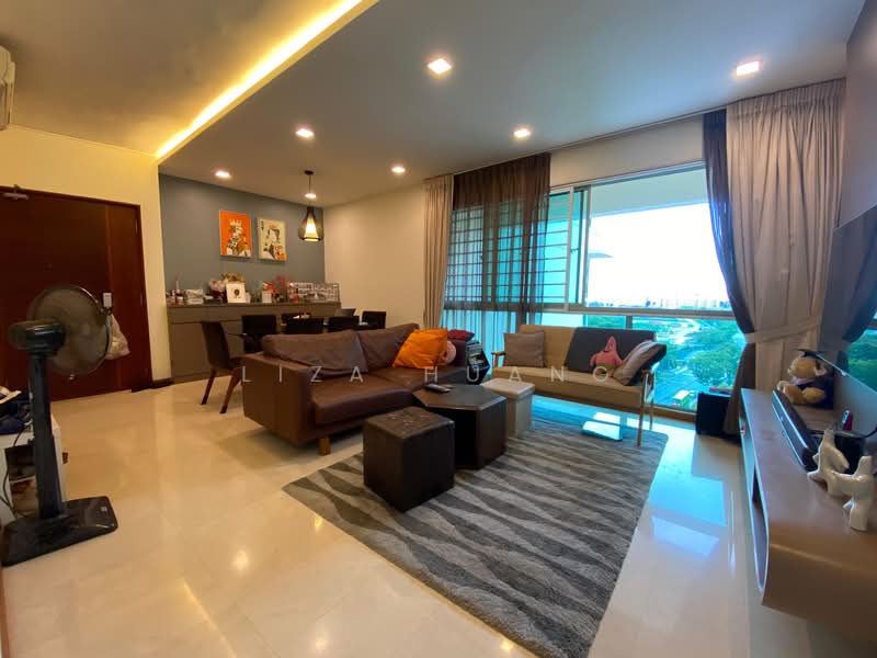The Clearwater, 2 Bedok Reservoir View, 3 Bedrooms, 1,195 sqft, Condominium For Rent, by Liza Huang, 500066100 - Living Room - PropertyGuru.com.sg