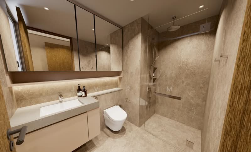 Amber House Apartment For Sale at S$ 3,020,000 | PropertyGuru Singapore - Master Bathroom