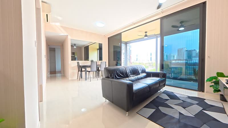 The Amore, 55 Edgedale Plains, 3 Bedrooms, 990 sqft, Executive Condominium For Rent, by Rene Wu Cairu, 500066130 - Living Room - PropertyGuru.com.sg